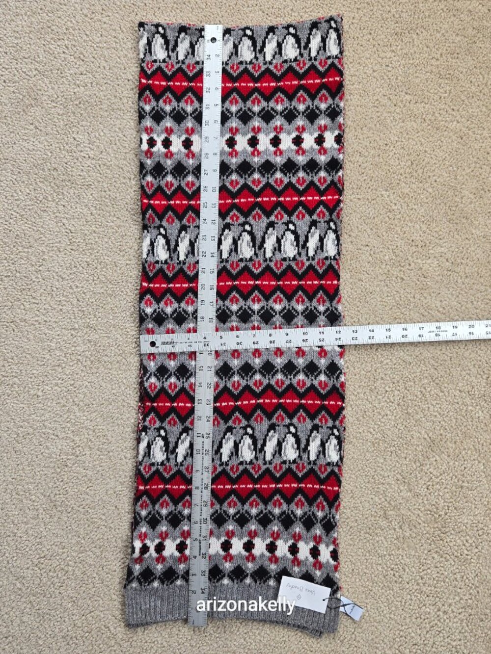 NWT Fair Isle Penguin Pals Scarf Vera Bradley Bird - Picture 2 of 9